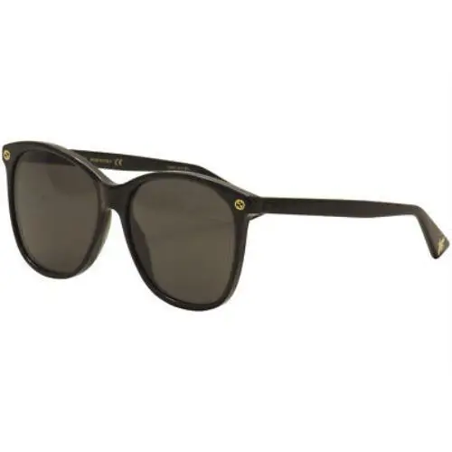 Women's Gucci GG0024S Black/Gold Fashion Sunglasses 58mm